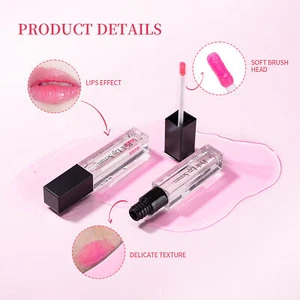 Lip Gloss Oil Transparent Plumping Color Changing Blush Moisturizing Dual Us FAT - Bild 1 von 24