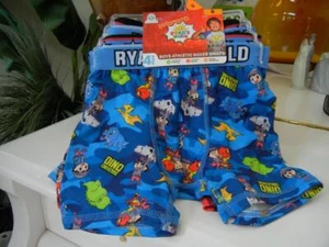 RYANS WORLD POCKET WATCH NWT BOYS PACK OF 4 MULTI-COLOR BOXER BRIEFS UNDERWEAR - Picture 1 of 5