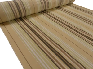 5 metres of Striped Cotton Weave Fabric - FRYETTS Beachcomber Pampas - Picture 1 of 4