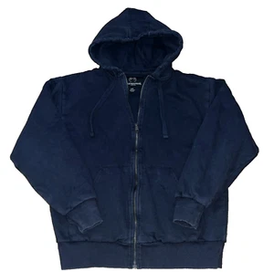 Chaqueta con capucha impermeable para hombre forrada térmicamente cálida negra talla mediana - Imagen 1 de 5