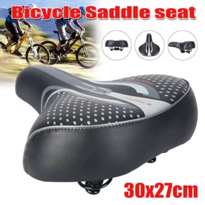 1xCOMFORT BIG BUM SPRUNG BIKE/BICYCLE SADDLE MENS/LADIES CYCLE LARGE SEAT USEFUL - Picture 1 of 12
