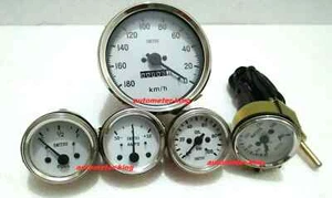 Smiths Kit 100 mm Speedo + 52 mm Temperatura Aceite Presión Combustible Amplificador Medidor Réplica - Imagen 1 de 6