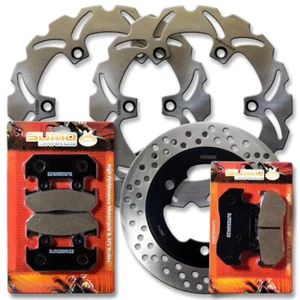 Rotor de disco de freno delantero + trasero + pastillas para Honda CBR 600 F Hurricane [1987-1990] - Imagen 1 de 6