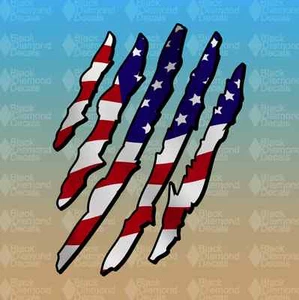 American Flag Eagle Claw Merica America Murica 7" Custom Vinyl Decal Sticker JDM - Picture 1 of 1