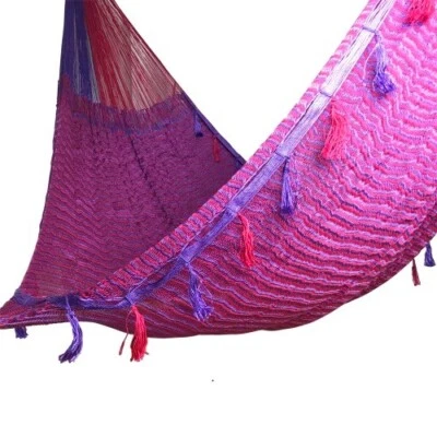 Hamaca Yucatán Hecha a Mano Talla Matrimonial Estilo Mexicano Maya 15" XL Doble Foto 1 de 4