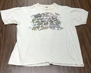 Vtg 1993 MAZE Animal Wildlife Graphic T Shirt Sz XL - Picture 1 of 10