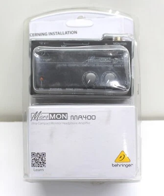 Behringer MA400 MICROMON Ultra Compact Monitor Headphone Amplifier Mic SEALED - Image 1 of 3