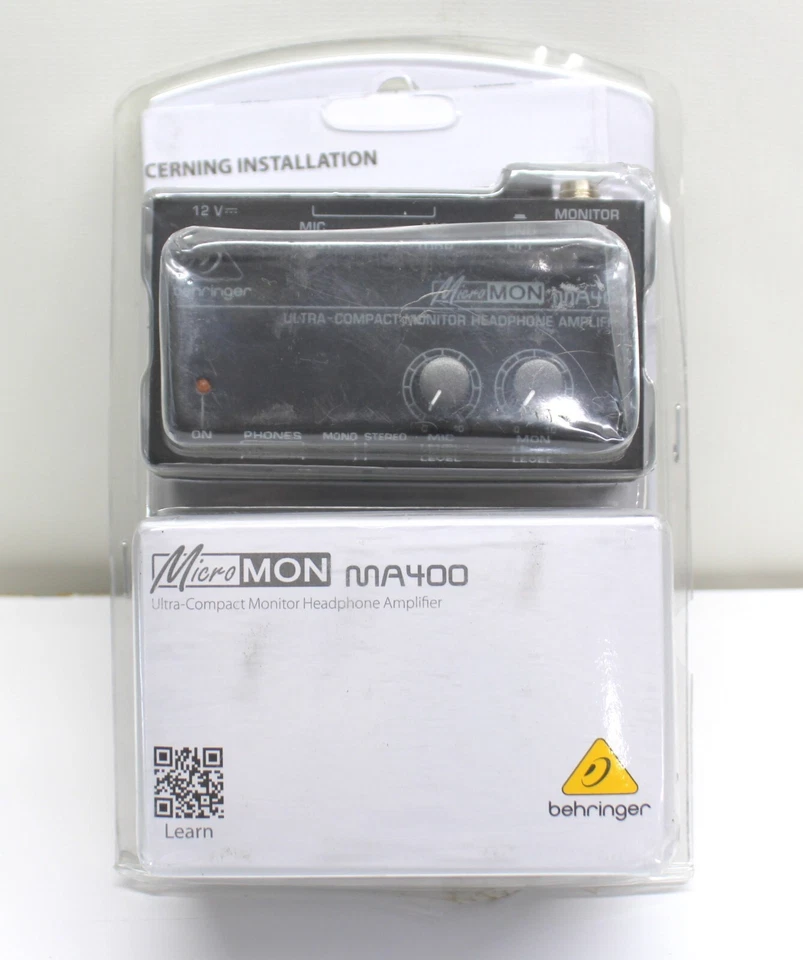Behringer MA400 MICROMON Ultra Compact Monitor Headphone Amplifier Mic SEALED - Image 1 of 3