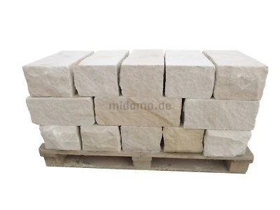 Sandstein Mauerstein gesägt 20x20x40 Gartenmauer Naturstein 28 Stk. - Bild 1 von 4