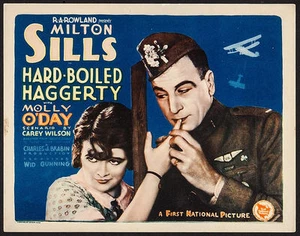 Poster Hard-Boiled Haggerty 1927 Title Lobby Card 11"x14" VF 7.5 Milton Sills - Picture 1 of 1