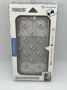 Peanuts Snoopy SHOWCASE+ iPhone 14/13/12 Pro Clear Snoopy Print Case Japan NEW - Picture 1 of 12