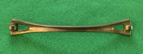 Atomic Mid century modern MCM Cabinet Handle Knob drawer pull brass 6”centers Cover