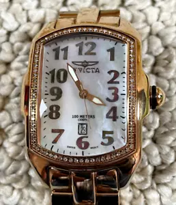 Invicta Wildflower Damenuhr Modell 4706 Diamant Lünette Roségold Neu in OVP selten - Bild 1 von 8