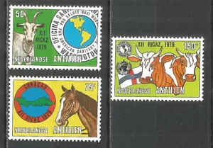 Antillas Neerlandesas 1979 año como nuevo estampillas montadas (**) Michel # 385-387 caballos - Imagen 1 de 1