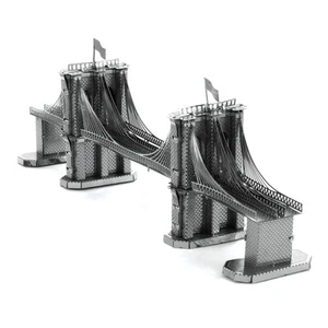 Fascinations Metal Earth New York Brooklyn Bridge 3D Corte Láser Acero Modelo Kit - Imagen 1 de 5