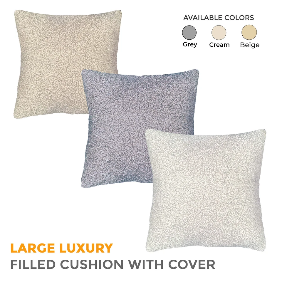 18" Soft Filled Square Cushions with Cover Set Home Decor Sofa Cushion Throw New - Image 1 of 1