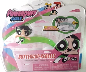 *** NEW The Powerpuff Girls Buttercup Speedline Vehicles Push and Go Spin Master - Picture 1 of 4