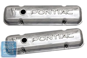 Cubiertas de válvulas de aluminio pulido Pontiac 1959-79 - par - Imagen 1 de 1