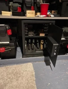 Gun Safe Cabinet 20 Inch Storage Valuables Ammo Handgun Knife Pistol Lock Rack - Picture 1 of 10