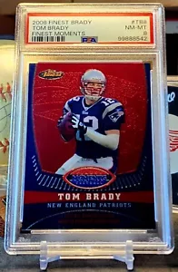 2008 Tom Brady 81/629 Topps Finest Moments #TB8 New England Patriots NM-MT PSA 8 - Bild 1 von 10