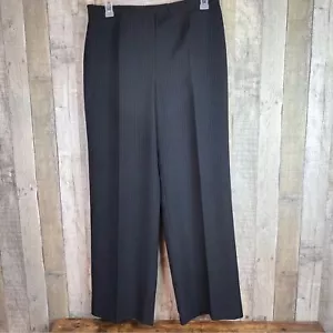 Unbranded Size 16 Lined Black & Tan Pin Striped Dress Pants with Wide Leg - Picture 1 of 12