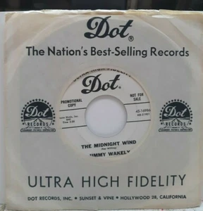 45 RPM ROCKABILLY JIMMY WAKELY, COWBOY / THE MIDNIGHT WIND - Picture 1 of 2