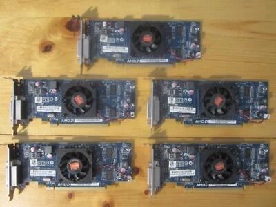 *Lote de 5* Tarjeta de video de bajo perfil Radeon HD 6350 512 MB DDR3 DMS59 HP 697246-001 Foto 1 de 4