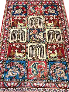 3'5""x5'2"" handgeknüpfter 100 % Lammwolle Bakhtiarie Teppich - Flächenteppich - Bild 1 von 18