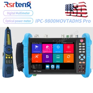 Rsrteng 4K 8MP 7 Inch IPS SDI CVI DMM TDR Camera Tester IPC-9800MOVTADHS Pro US - Bild 1 von 13