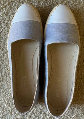 Boutique 9 Mujer Kyden Moda Zapatilla Azul Blanco Talla 7” Foto 1 de 4