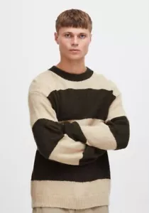 !SOLID Hamerajah Forest Stripe Sweater MAGLIA UOMO GIROCOLLO - Bild 1 von 5