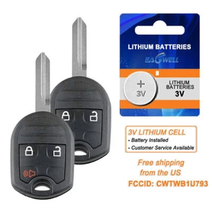 2 For 2006 2007 Lincoln Zephyr Keyless Entry 3B Remote Car Key Fob CWTWB1U793 - Picture 1 of 11