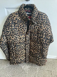 Schott x Caliroots Leopard Print Puffy Jacket - Picture 1 of 9