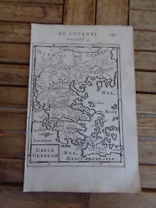 Gravur Karte Griechenland General aus Beschreibung des Universums von Mallet - 1675 - Bild 1 von 1