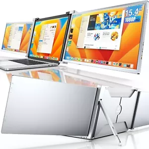 15.4" Triple FHD 1080P IPS Extender Monitor for Laptop for MacOS & Windows - Picture 1 of 9