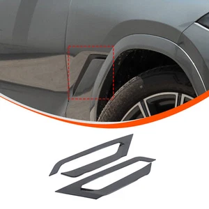 ABS Carbon Car Side Air Fender Trim Fender Spoiler Wings For BMW X6 G06 2020-25 - Picture 1 of 8