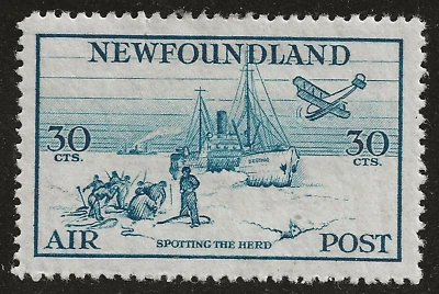 NEWFOUNDLAND C15 MH, VF/XF - 30c Air Mail issue - Image 1 of 2