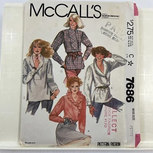 1981 McCall's 7686 Size Petite Vintage Sewing Pattern - Picture 1 of 7