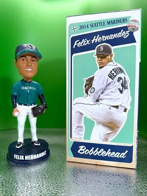 2014 Forever Collectibles Felix Hernandez Bobblehead Action Figure Souvenir (A) - Image 1 of 4