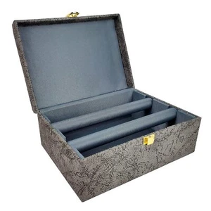 Double Rod Bangle Box|Wooden Jewelry Organizer Box for Women & Girls, Pack of 1 - Picture 1 of 12