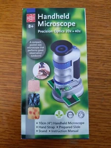 Handheld Microscope Precision Optics 20x - 40x Prepared Slide Outdoors compact - Picture 1 of 5