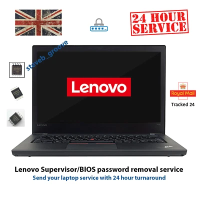 Lenovo ThinkPad Supervisor BIOS locked password removal, reset unlock service - Image 1 of 4