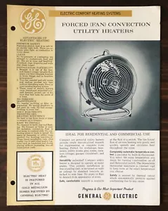 GE - Brochure vendita riscaldatori utilitari ventilatore General Electric - Foto 1 di 2