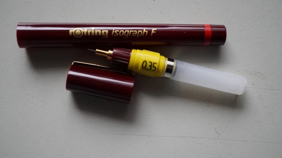 Tuschefüller rOtring Isograph F 0,35 mm NEU - Bild 1 von 1
