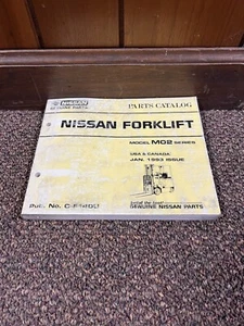 Genuine Original Nissan M02 Forklift Lift Truck Parts Book Catalog Manual - Picture 1 of 4