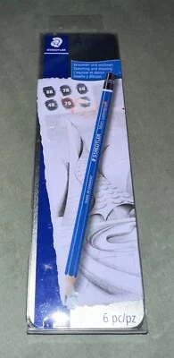 Lápices de dibujo y dibujo Staedtler Mars Lumograph Premium 6 piezas 100 G6 nuevos Foto 1 de 4