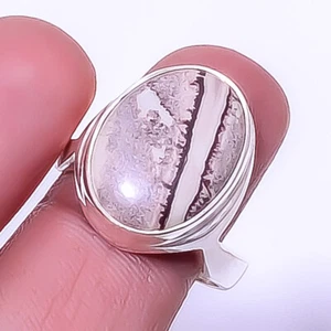 Sonoran Dendritic Jasper - Mexico 925 Sterling Silver Ring s.9.5 R491-25 A37 - Picture 1 of 1