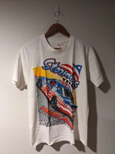 Vintage 90s Dale Jarrett Nascar Storming the Heartland Racing Medium T-Shirt - Picture 1 of 9