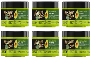 6x Nature Box Reparatur-Maske mit Kaltgepresstem Avocado-Öl intensive Reparatur - Bild 1 von 1