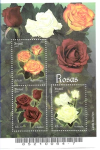 #8557 BRASIL BRASIL 2007 FLORES ROSAS.S/HOJA YV BL 132 MNH - Imagen 1 de 1